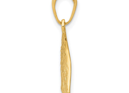 14K gold pendant, alternate view