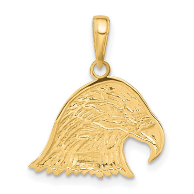 14K Eagle Head Pendant, 19 x 18mm