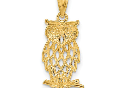 14k Yellow & Rhodium Pendants Style C3495 - Classique Jewelry Inc.