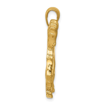 14K Horse Galloping Pendant