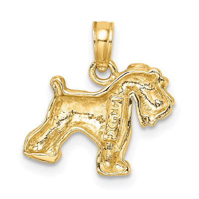 14K Schnauzer Dog Pendant