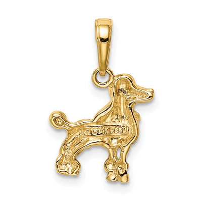 14K Poodle Dog Pendant