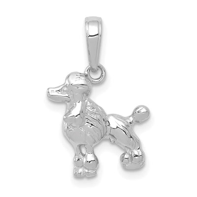 14K white gold pendant