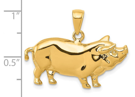 14k Yellow Gold Pendants Style C3522 - Classique Jewelry Inc.