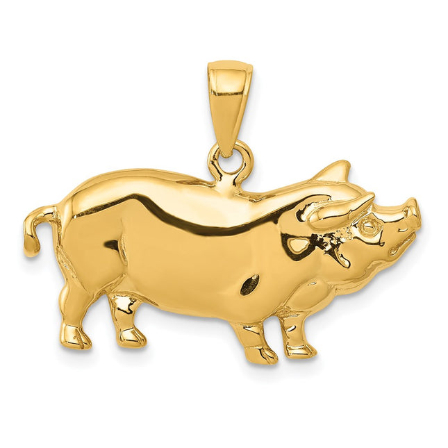 14k Yellow Gold Pendants Style C3522 - Classique Jewelry Inc.