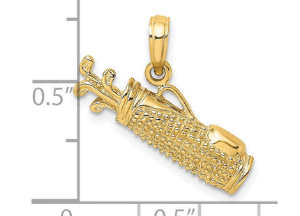14k Golf Bag Charm (Style C3548)