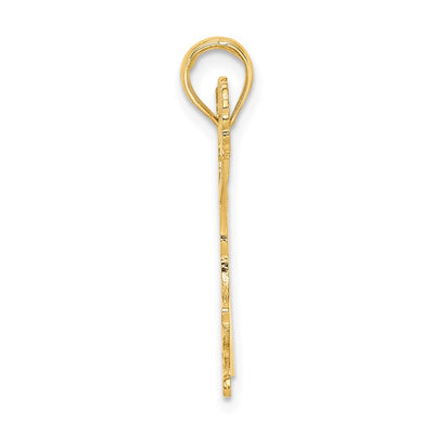 14K Cheerleader Jumping with Pom-Poms Charm