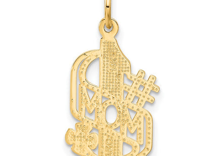 14K gold charm, another view