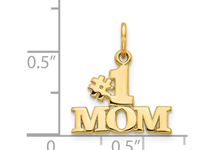 14k #1 MOM Charm (Style C361)