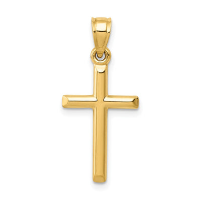 14K gold cross pendant