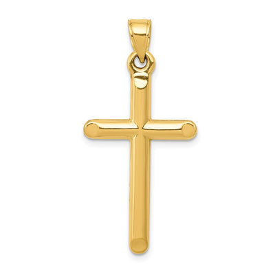 14K gold cross pendant