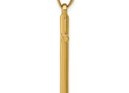 14K gold cross pendant, alternate view