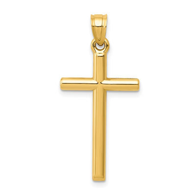 14K gold cross pendant