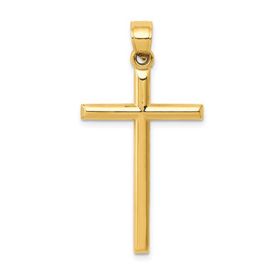 14K gold cross pendant
