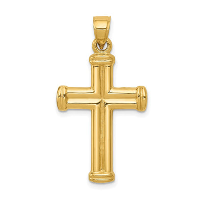 14K gold cross pendant