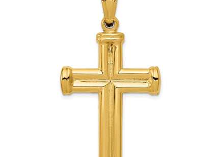 14k Hollow Cross Pendant (Style C3658)