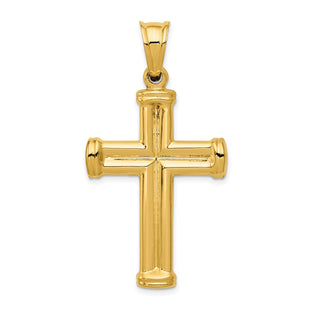 14k Hollow Cross Pendant (Style C3658)