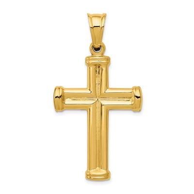 14K gold cross pendant