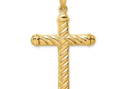 14k Hollow Cross Pendant (Style C3662)