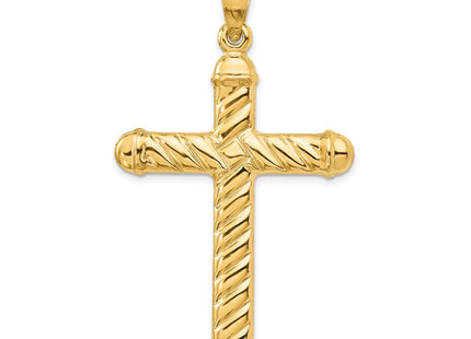 14k Hollow Cross Pendant (Style C3662)