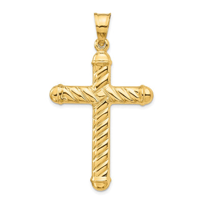 14K gold cross pendant