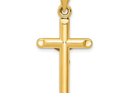 14K gold crucifix pendant, further view