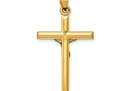 14K gold crucifix pendant, further view