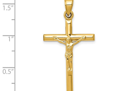 14K gold crucifix pendant, another view