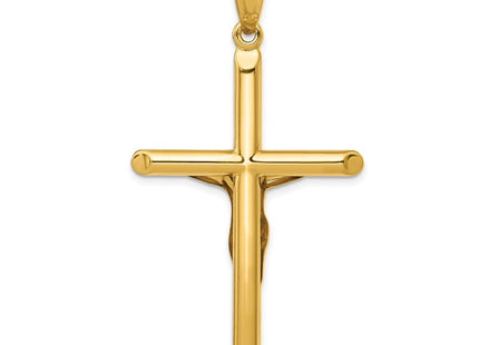 14K gold crucifix pendant, further view