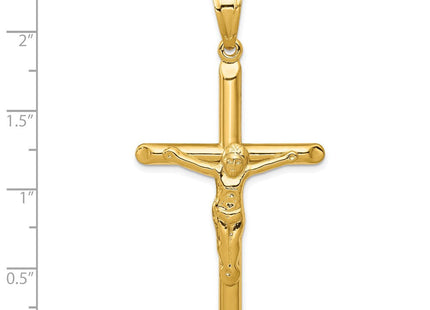 14K gold crucifix pendant, another view