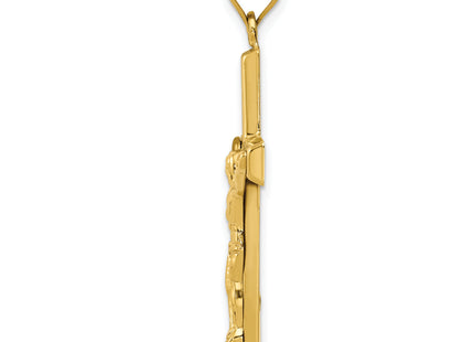 14k Polished Crucifix Pendant, 40 x 21mm