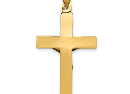 14k Polished Crucifix Pendant, 40 x 21mm