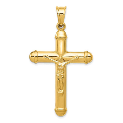 14K gold crucifix pendant