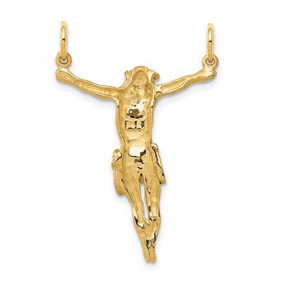 14K Two-tone Rose Corpus Pendant, 34 x 23mm
