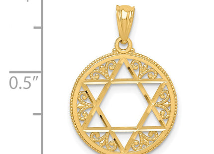 14k Yellow Gold Pendants Style C3739 - Classique Jewelry Inc.