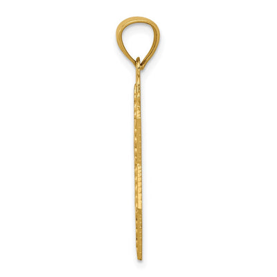 14K Diamond-cut Star of David Pendant