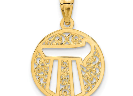 14k Yellow Gold Pendants Style C3742 - Classique Jewelry Inc.