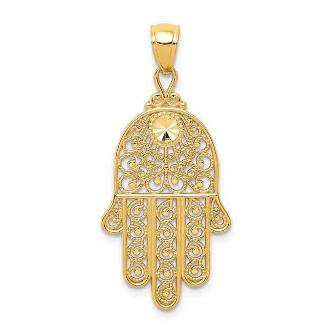 14k Yellow Gold Pendants Style C3743 - Classique Jewelry Inc.