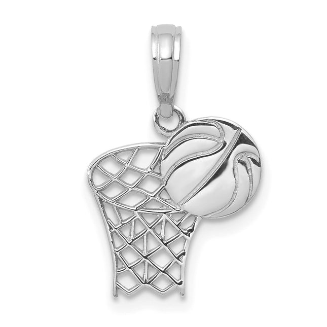 14k White Gold Pendants Style C3777W - Classique Jewelry Inc.