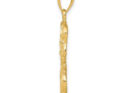 14K gold pendant, alternate view