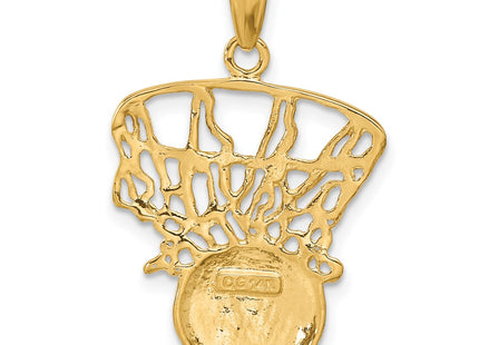 14K gold pendant, another view