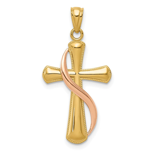 14k Two-tone Pendants Style C3815 - Classique Jewelry Inc.