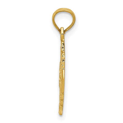 14K Jerusalem Cross Pendant, 20 x 15mm