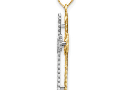 14k Two-tone Pendants Style C3847 - Classique Jewelry Inc.