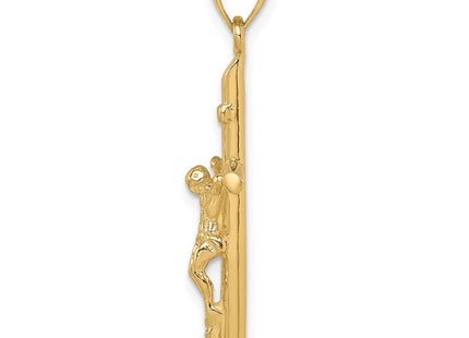 14K gold crucifix pendant, alternate view