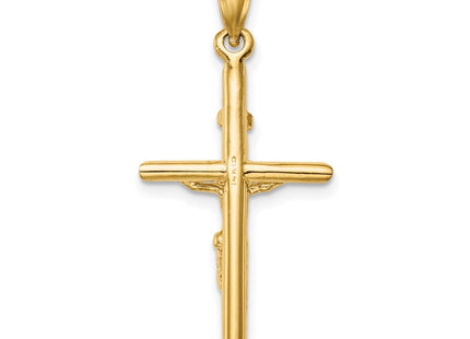 14K gold crucifix pendant, further view