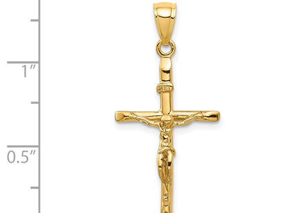 14K gold crucifix pendant, another view