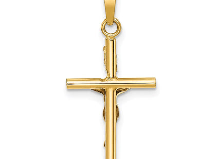 14k Two-tone INRI Crucifix Pendant (Style C3896)