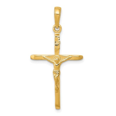 14K gold crucifix pendant