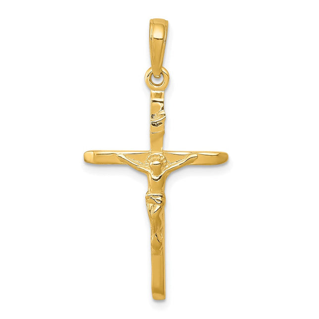 14K Crucifix Pendant, 34 x 19mm